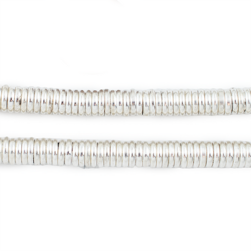 Shiny Silver Ring Beads (6mm)