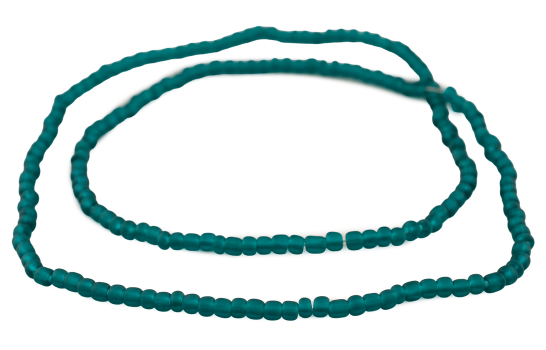 Teal Matte Glass Seed Beads (4mm)