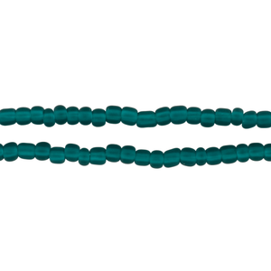 Teal Matte Glass Seed Beads (4mm)