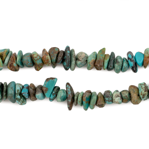 Rustic Turquoise Chip Beads (5-6mm) - The Bead Chest