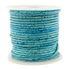 2.5mm Turquoise Speckled Round Leather Cord (75ft)