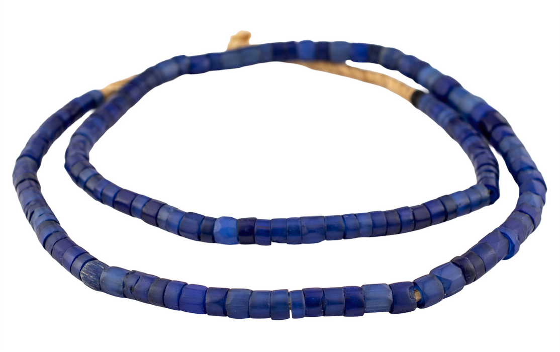 Faceted Russian Blue Trade Beads (7-10mm) #17221