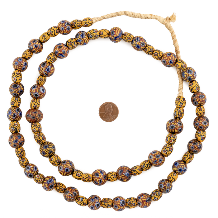 Rare Medley Matching Antique Venetian Millefiori Trade Beads