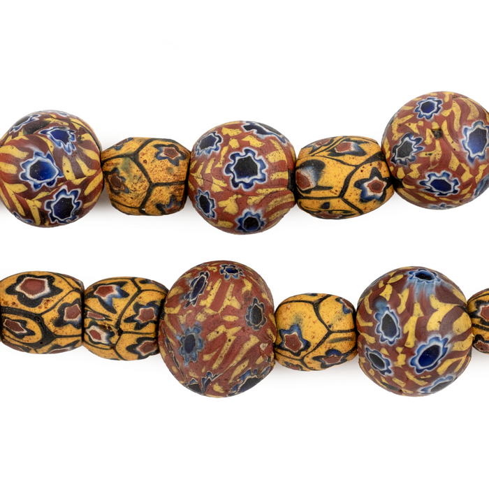Rare Medley Matching Antique Venetian Millefiori Trade Beads