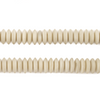Beige Matte Glass Saucer Beads (9mm)