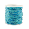 1.0mm Turquoise Speckled Round Leather Cord (75ft)