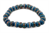 Vintage-Azul Blue Nepal Mala Bracelet