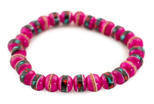 Magenta Pink Nepal Bracelet