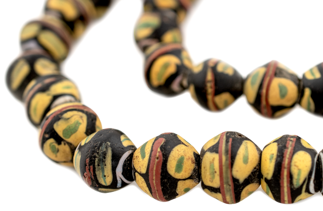 Black Antique Venetian King Beads (Large)