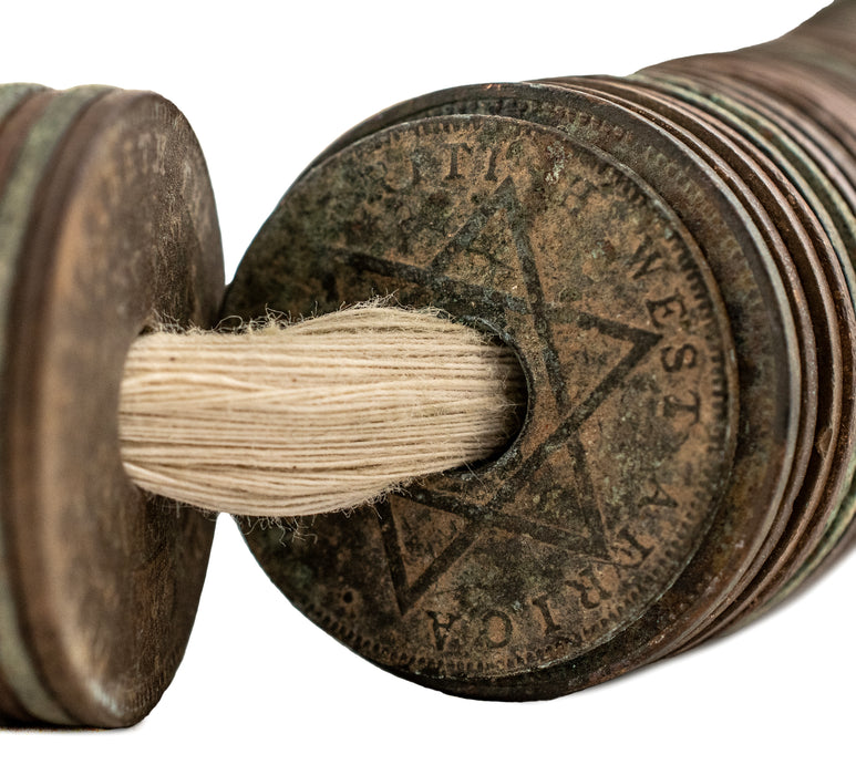 West African British Colonial Coin Beads