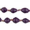 Dark Purple Recycled Paper Beads from Uganda
