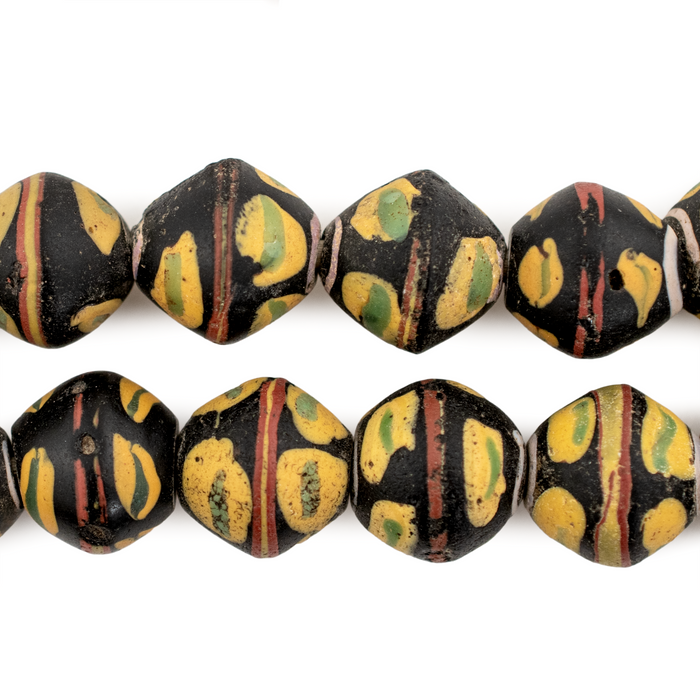 Black Antique Venetian King Beads (Large)