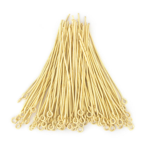 Gold 21 Gauge 2 Inch Eye Pins (Approx 500 pieces)