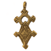 Bronze Tuareg Cross Pendant (47x23mm)