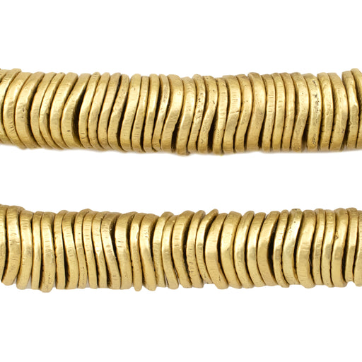 Gold Wavy Crisp Beads (13mm, 8 Inch Strand) - The Bead Chest
