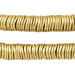 Gold Wavy Crisp Beads (13mm, 8 Inch Strand) - The Bead Chest