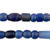 Faceted Russian Blue Trade Beads (7-11mm) #17216