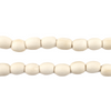 Navajo White Oval Natural Wood Beads (9x6mm)
