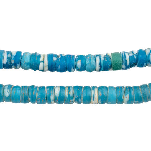 Blue Vintage Kakamba Prosser Beads (7mm) - The Bead Chest