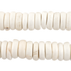 White Naga Conch Shell Disk Beads (14mm)