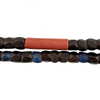 Rare Brown Faceted Antique Russian Blue & Flower Trade Beads #17288