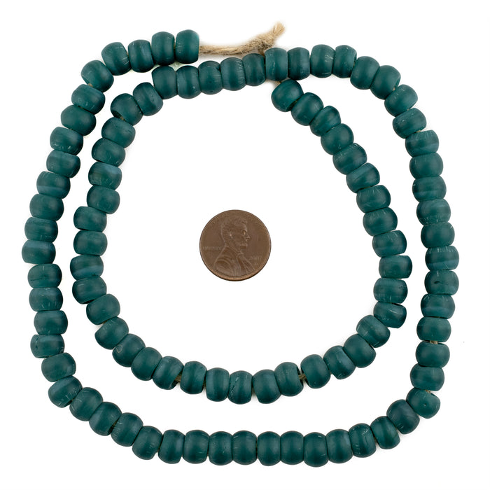 Teal Padre Beads (9mm) - The Bead Chest