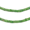 Rare Green Watermelon Disk Chevron Beads #13360