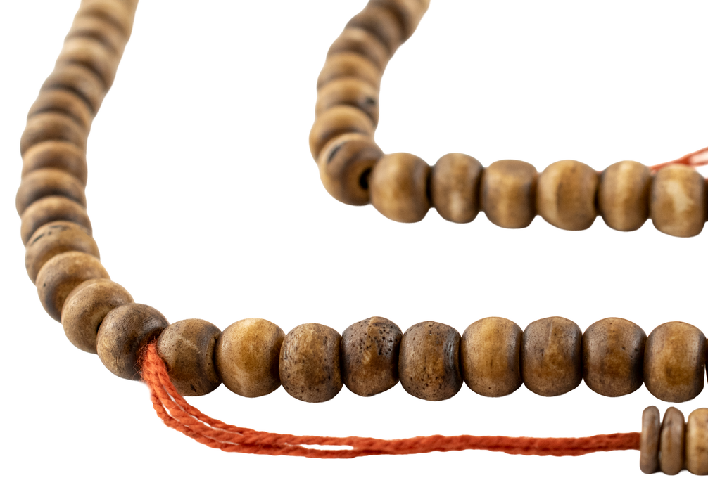 Brown Rustic Bone Mala Beads (8mm)