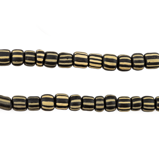 Black & Beige Java Gooseberry Beads