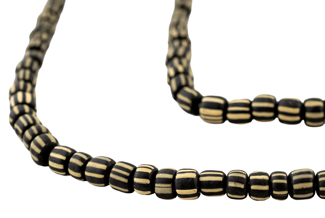 Black & Beige Java Gooseberry Beads