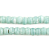 Aqua Green & White Swirl Padre Beads (9mm)