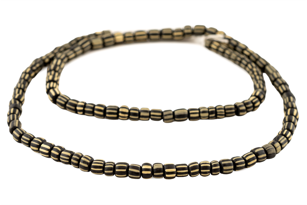 Black & Beige Java Gooseberry Beads