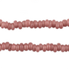 Mauve Purple Java Glass Donut Beads (6mm)