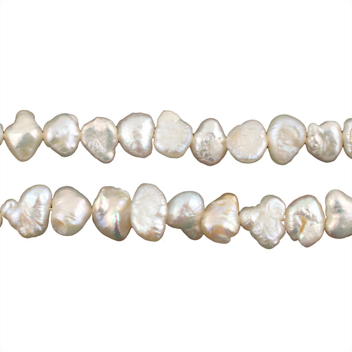White Nugget Vintage Japanese Pearl Beads (8-10mm)