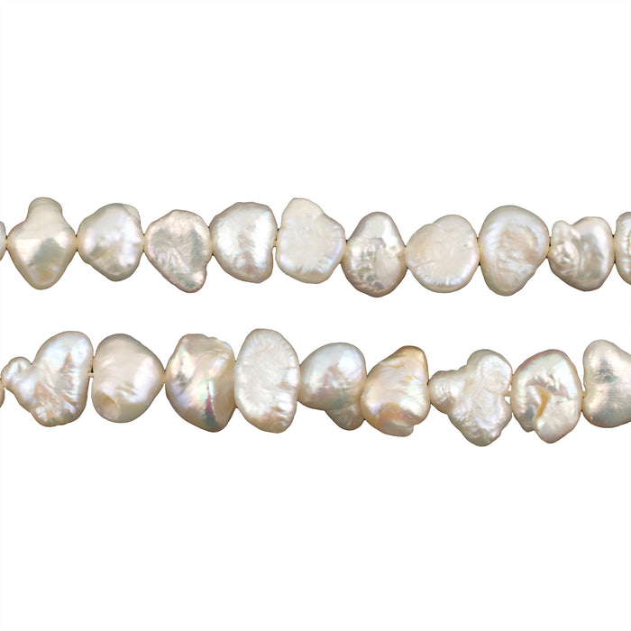 White Nugget Vintage Japanese Pearl Beads (8-10mm)