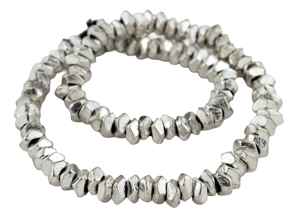 Shiny Silver Faceted Ring Beads (10mm)