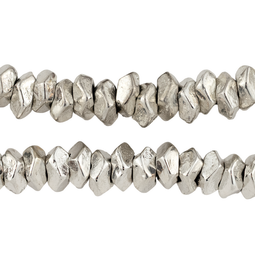 Shiny Silver Faceted Ring Beads (10mm)