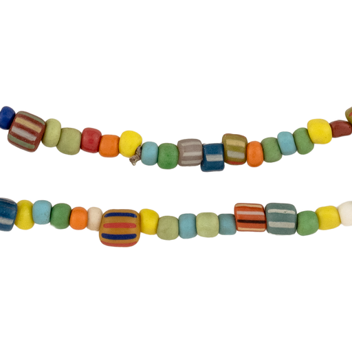 Rainbow Medley of Java Glass Beads (4-6mm)