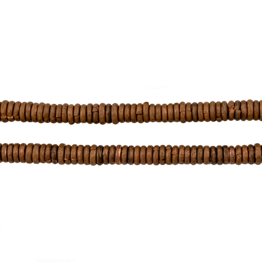 Rustic Kenya Copper Heishi Beads (4mm)