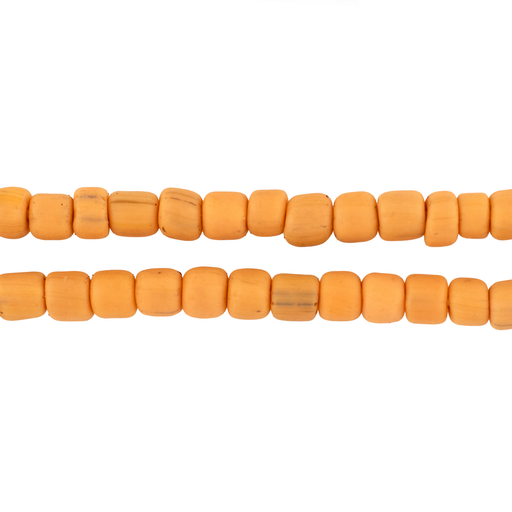 Pastel Orange Java Glass Beads
