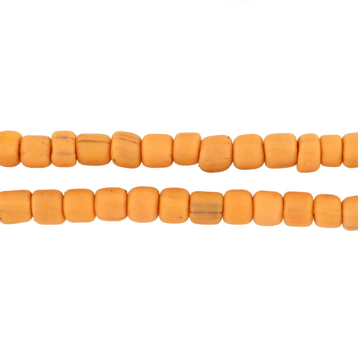 Pastel Orange Java Glass Beads