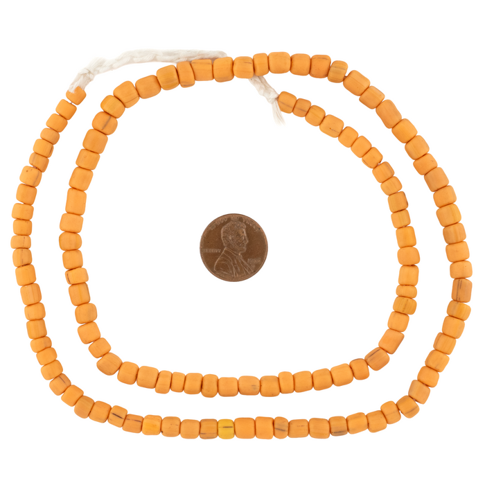 Pastel Orange Java Glass Beads