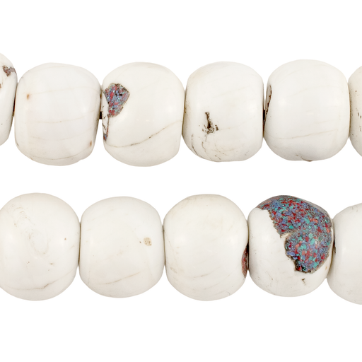 Inlaid Round Naga Conch Shell Beads (18mm)