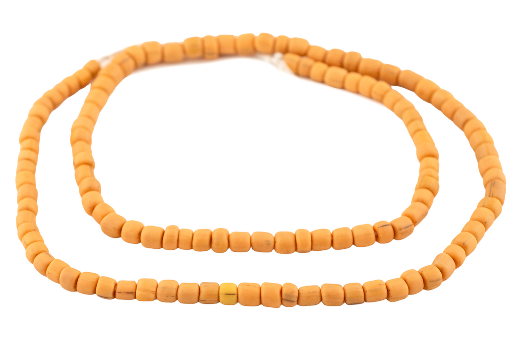 Pastel Orange Java Glass Beads