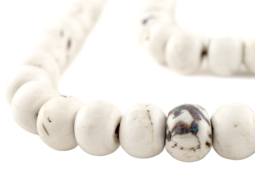Inlaid Round Naga Conch Shell Beads (18mm)