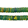 Green Vintage Kakamba Prosser Beads (10mm) #17239