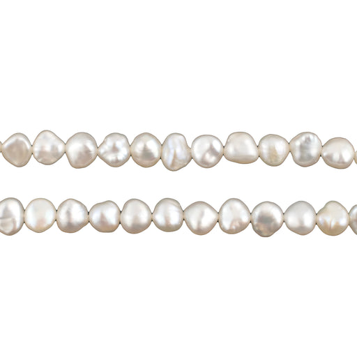 White Nugget Vintage Japanese Pearl Beads (4-6mm)