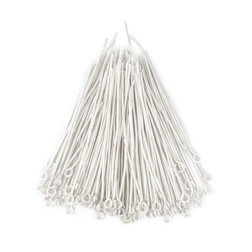 Silver 21 Gauge 2 Inch Eye Pins (Approx 500 pieces)