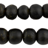 Olive Green Recycled Glass Beads (18mm)