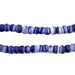 Dark Blue & White Swirl Padre Beads (7mm) - The Bead Chest